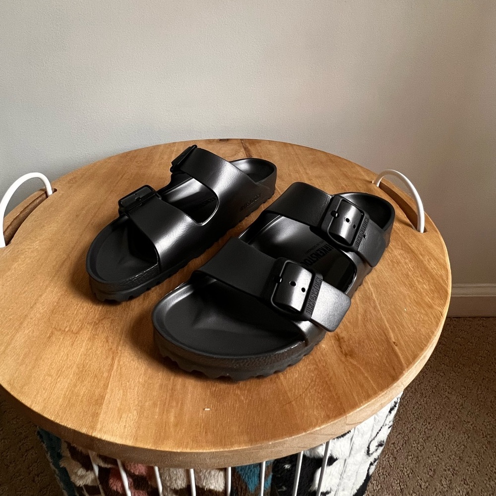 Gray Rubber Birkenstocks